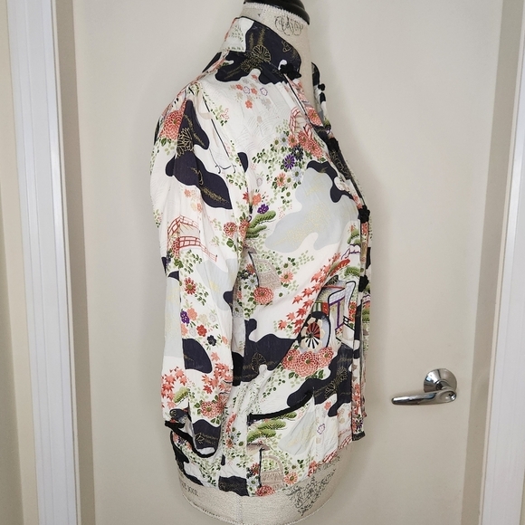 Vintage crop kimono noragi jacket - Picture 3 of 12